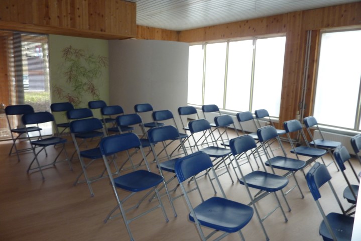 Zaal waar de cursussen doorgaan