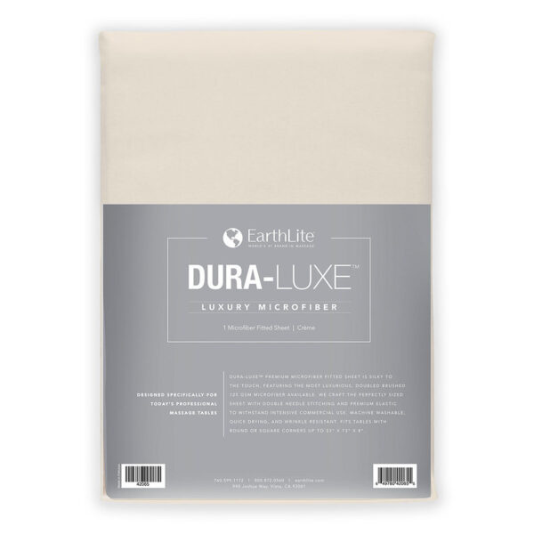 Dura-Luxe microfibre fitted sheet beige