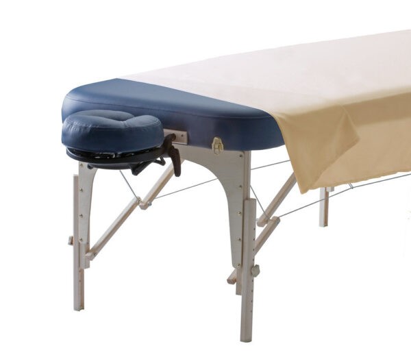 Premium microfiber top sheet beige massage table