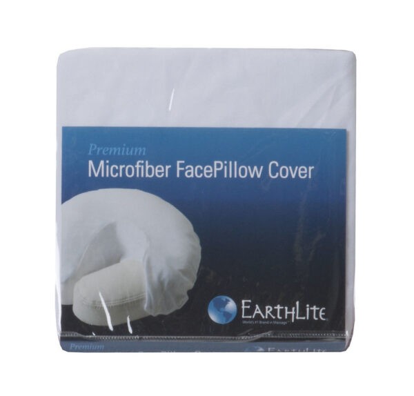 Housse d'appui-tête en microfibre de première qualité blanc emballage