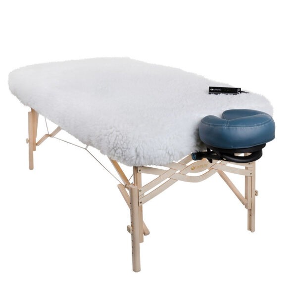 Deluxe tafelwarmer op massagetafel