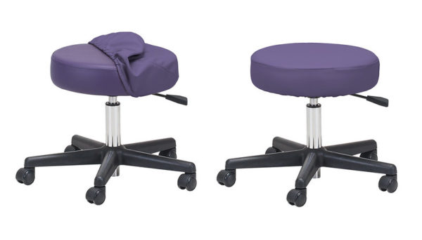 Rolling Massage stool without back Cover Amethyst