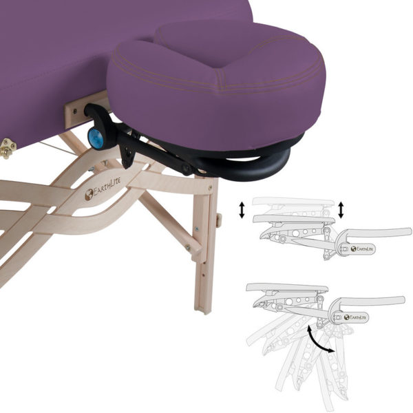 New Spirit massage table Amethyst with headrest