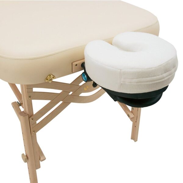 Memory Foam face pillow detail with massage table