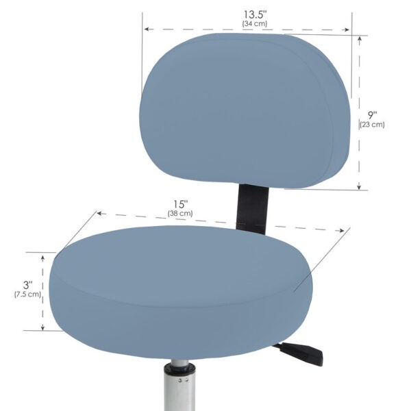 Dimensions du fauteuil de massage avec dossier: Granite