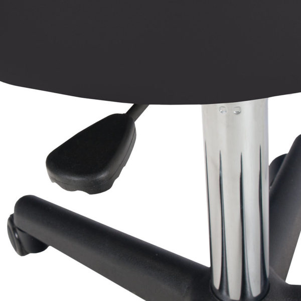 massage stool on wheels handle