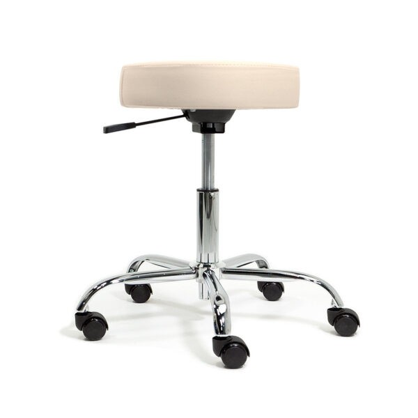 pneumatic massage stool on wheels marie's beige hoog