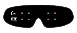 lunettes de stimulation bicolores