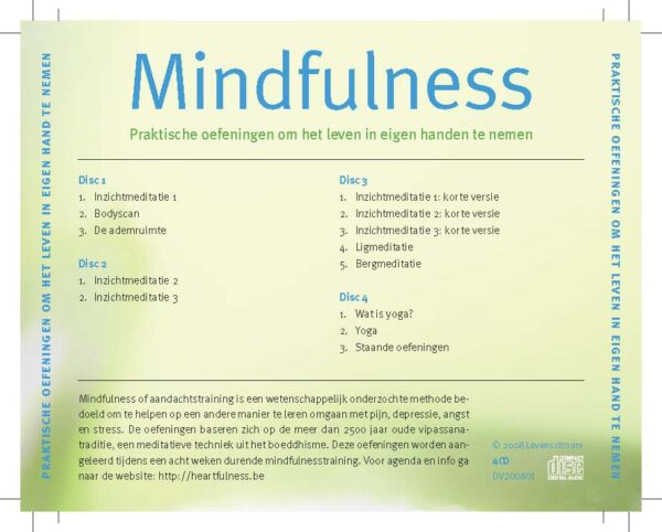 Mindfulness multibox cd back cover
