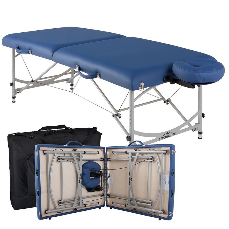 Table de massage StrongLite Versalite Pro Bleu Royal