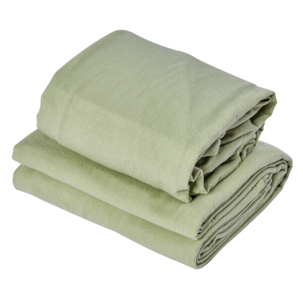 Universe flanel lakenset lelie groen