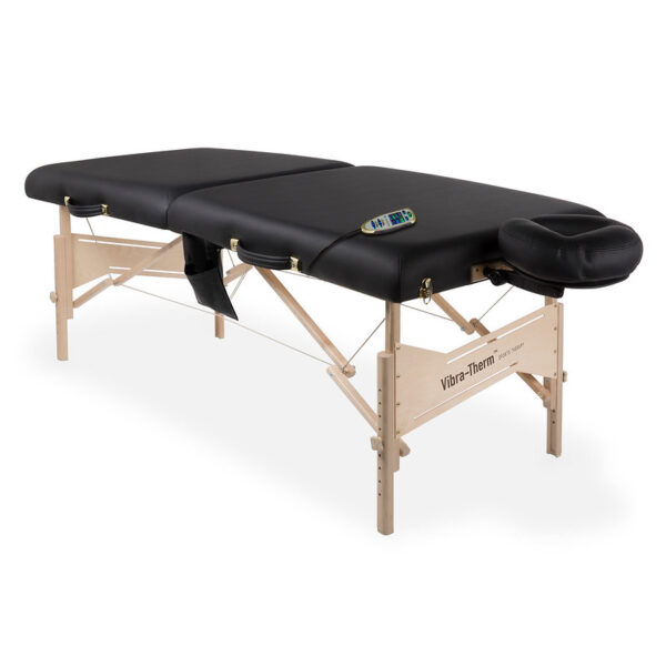 Vibra-Therm sports therapy massage table black