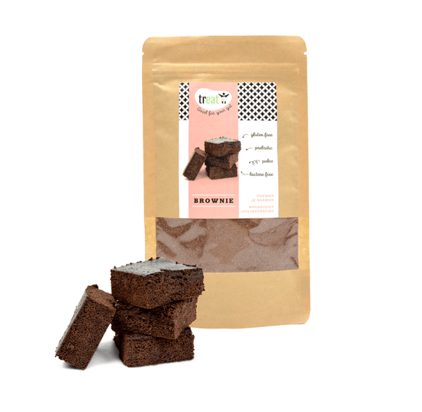 Baking Brownies mix with chocolate brownies
