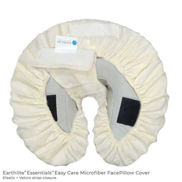 Essentials microvezel hEssential microfiber headrest cover velcrooofdsteunovertrek beige